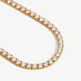 4mm Golden Glamour Tennis Bracelet